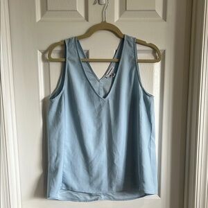 Nordstrom Light Blue Sleeveless Top